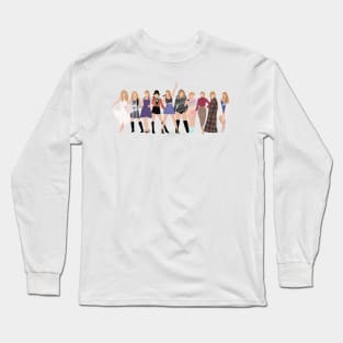 Taylor Swift Eras (includes midnights) Long Sleeve T-Shirt